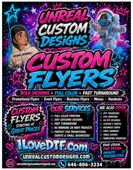Custom 8.5 x 11 Flyers