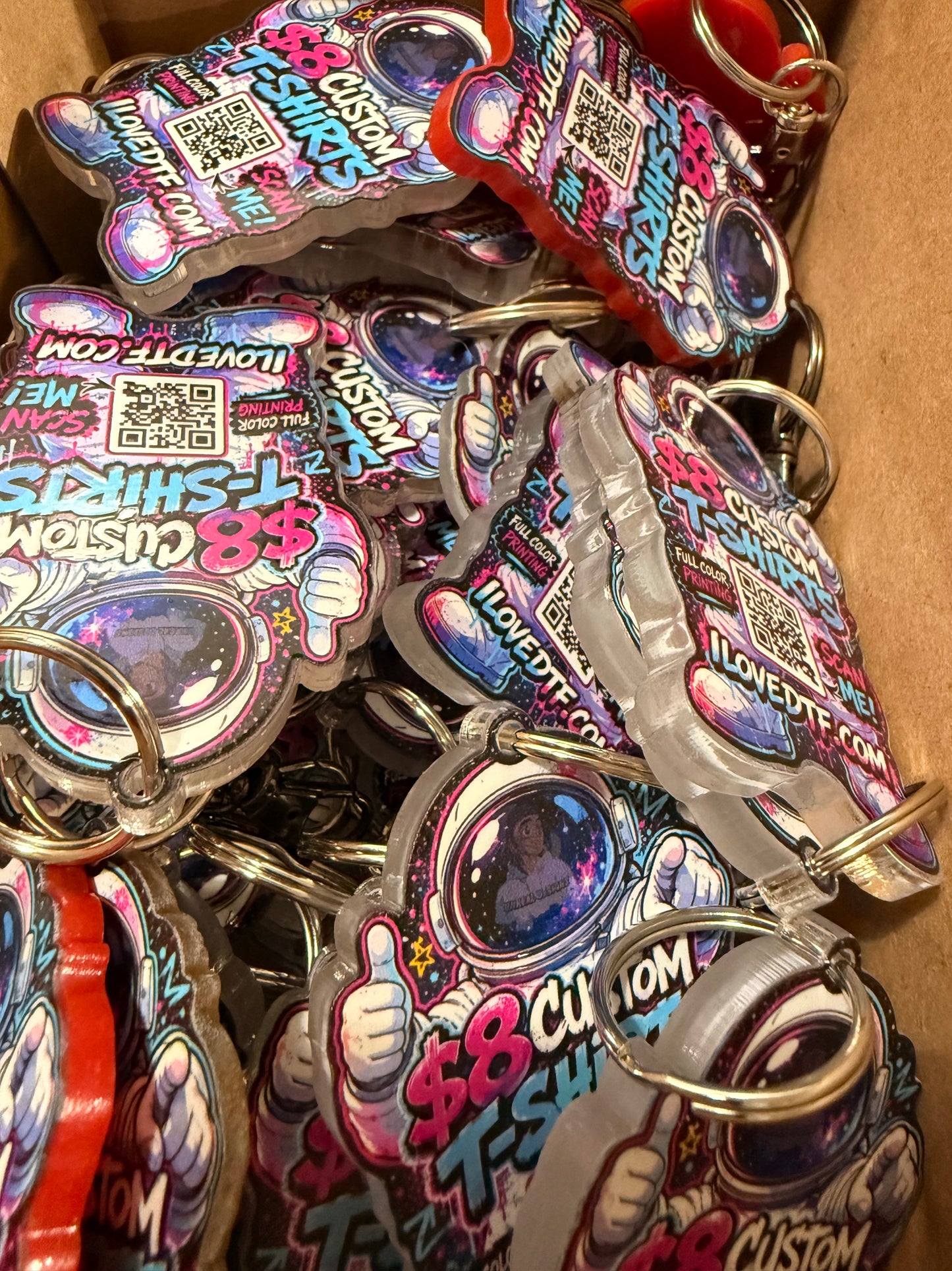 Custom Clear Acrylic Keychains